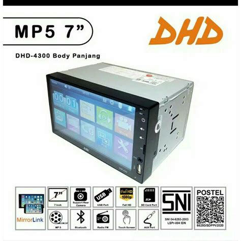 Jual Tape Mobil DHD 4300 Body Panjang MP5 Head Unit Innova Avanza Xenia