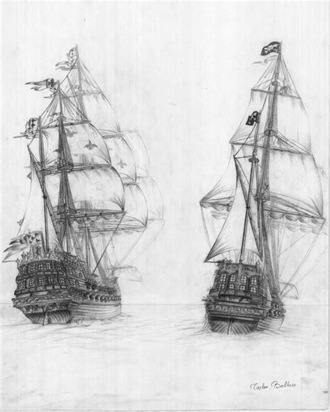 Galleon Ship Drawing at PaintingValley.com | Explore collection of Galleon Ship Drawing