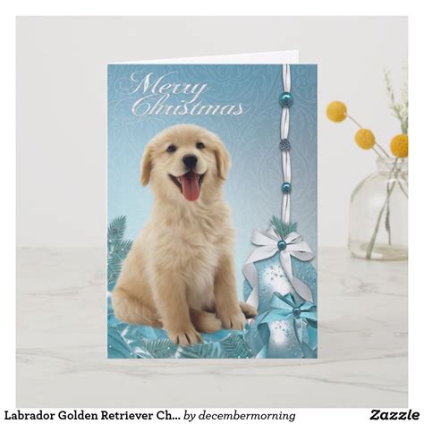 Labrador Golden Retriever Christmas Cards Golden