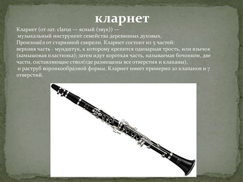 Деревянные духовые инструменты - презентация онлайн