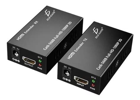 5 Par Extensores Para Hdmi Por Utp Activos 60 Metros