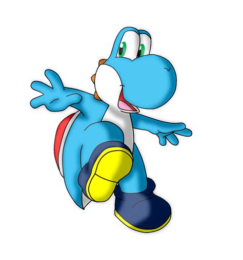 Just a Cyan Yoshi by AwsmYoshi on DeviantArt