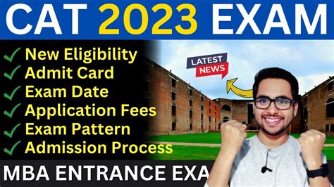 Cat Exam Registration Date Application Form Eligibility Exam