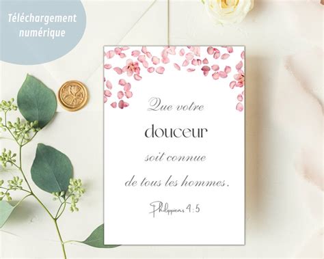 Printable Christian Poster Bible Verse Philippians 4v5 Etsy