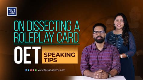 On Dissecting A Role Play Card Oet Speaking Tips Youtube