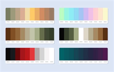 Premium Vector Pantone Colour Palette Catalog Samples In Rgb Hex