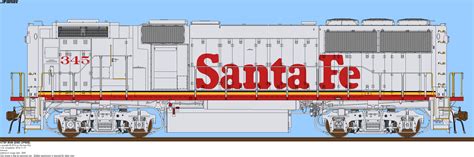 EMD GP60B: The Atchison, Topeka and Santa Fe Railway (ATSF), often ...