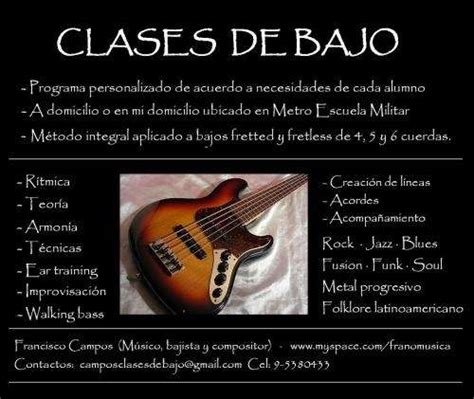 Clases De Bajo Personalizadas En Santiago Cursos Clases