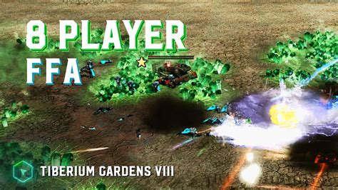 8 Player FFA Tiberium Gardens VIII Kane S Wrath YouTube