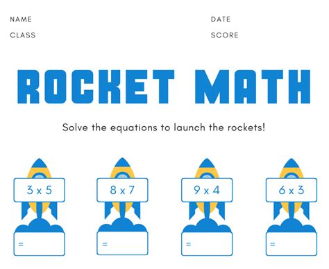 [PDF] Multiplication Worksheets Rocket Math Pdf download - EpaperPDF