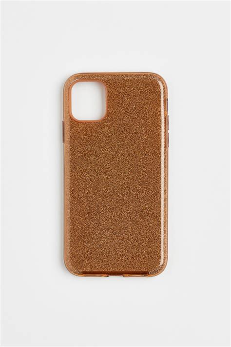 iPhone 金蔥手機殼 - 咖啡色 - Ladies | H&M HK