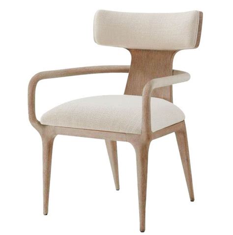 Theodore Alexander Wooden Upholstered Swivel Chair Theodore Alexander