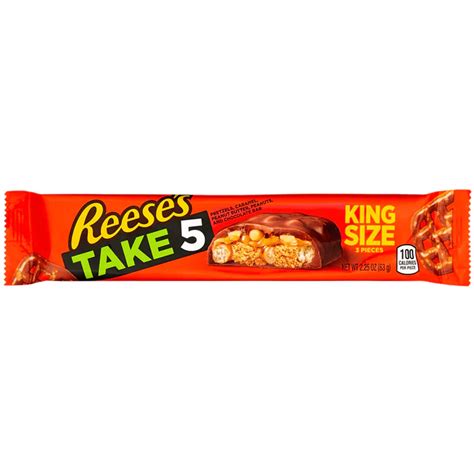 Reese's Reeses Take 5 Pretzel Caramel Peanuts and Peanut Butter Chocol ...