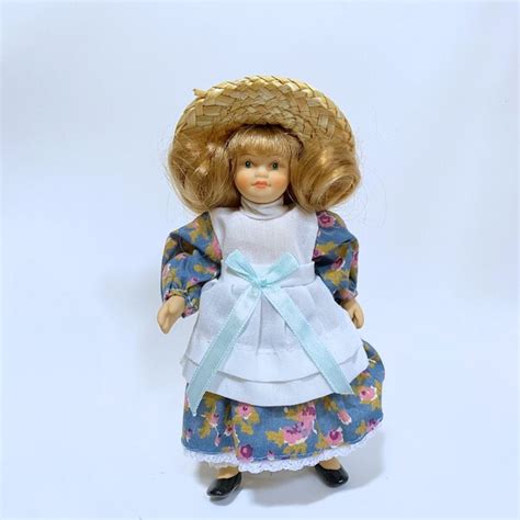 Blonde Hair Porcelain Doll Etsy