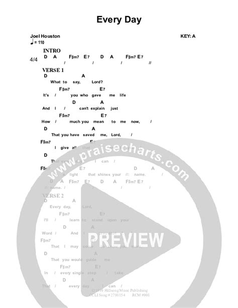 Everyday Chords PDF (Dennis Prince / Nolene Prince) - PraiseCharts