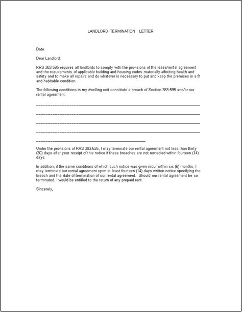 Template Letter To Landlord For Repairs Templates Resume Designs