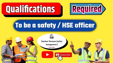 How To Be A Safety Officer Hse Officer Required Qualifications To Enter Health And Safety