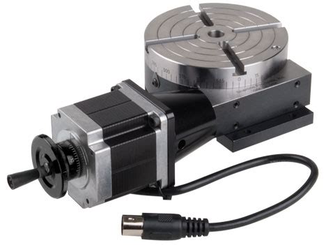 CNC Rotary Table with Stepper Motor - Sherline Products