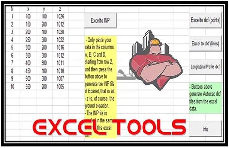 Excel Tools Exporting Survey Points From Excel To AutoCAD