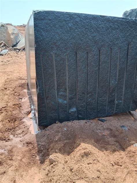 India Black Absolute Black Slabs Rough Blocks Kattima