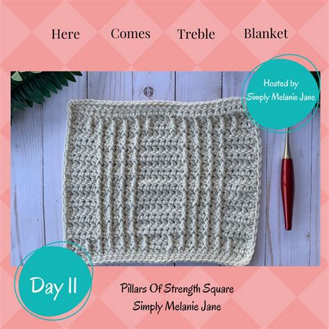 Here Comes Treble Crochet Blanket Free Simply Melanie Jane