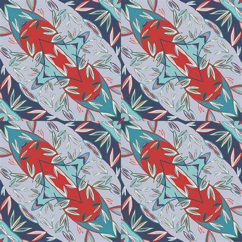 Premium Vector Creative Leaves Mosaic Seamless Pattern Palm Leaves