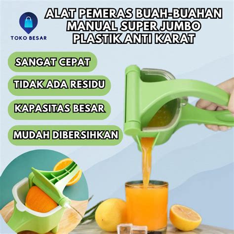 Jual JUMBO Alat Peras Buah Buahan Pemeras Jeruk Lemon Manual Juicer