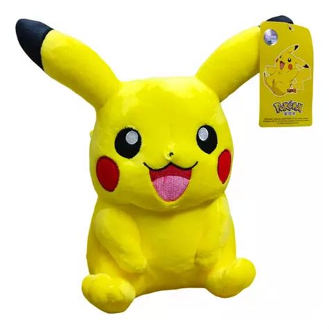 Peluche Pokémon Pikachu Sonriendo 25cm Cuotas sin interés