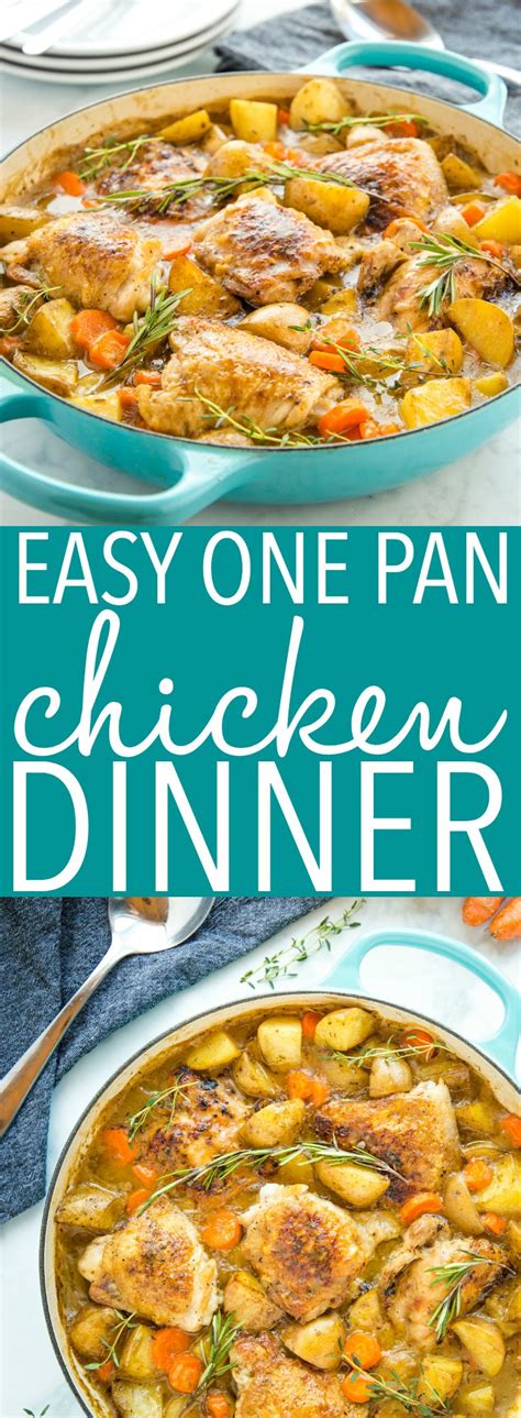 Easy One Pot Roasted Chicken Dinner The Busy Baker