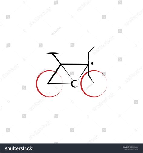 Biking 2 Colored Hand Drawn Icon Stock Vector Royalty Free 1223083006