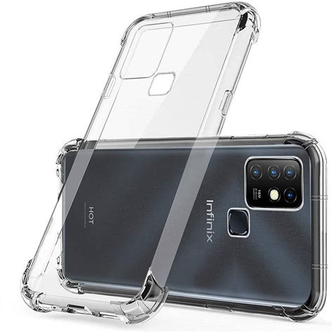 Infinix Hot 10 Anti Shock Corner Bumper 1 5mm Air Bag Soft Transparent Panda Jelly Cover U1