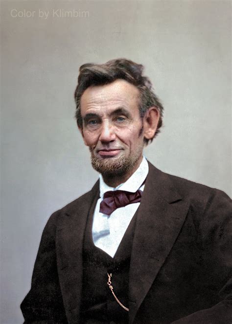 A colorized photograph of Abraham Lincoln : r/interestingasfuck