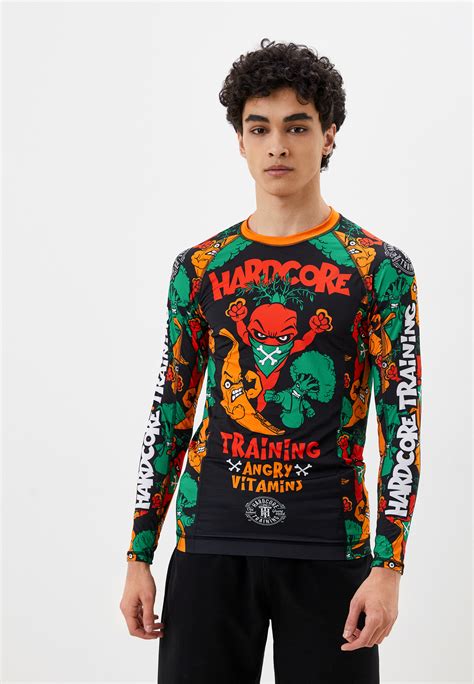 Рашгард Hardcore Training Vitamins LS цвет черный RTLACF321701 купить в интернет магазине