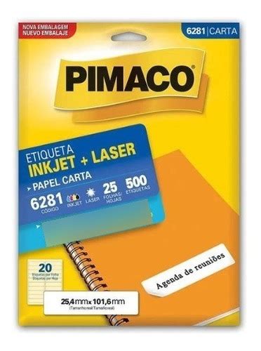 Etiquetas Adesivo Ink Jet Laser Pimaco Unidades Frete Gr Tis