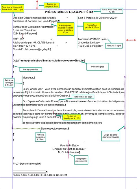 Lettre Administrative DB FORMATION