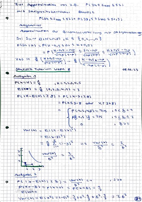 Statistik Tutorium Woche 8 Grundzüge der Statistik B Studocu