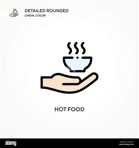 Hot Food Vector Icon Modern Vector Illustration Concepts Easy To Edit And Customize Stock