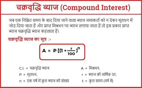 चक्रवृद्धि ब्याज की परिभाषा चक्रवर्ती ब्याज का सूत्र और उदाहरण Easy Maths Tricks