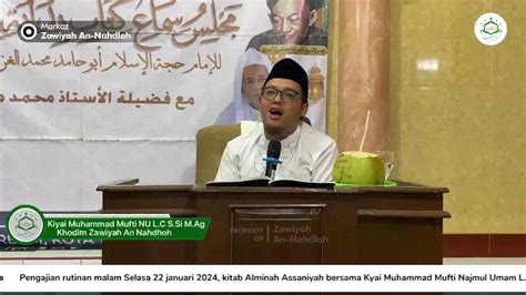 Pengajian Rutinan Malam Selasa Kitab Alminah Assaniyah Bersama Kyai