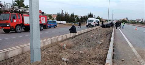 Kayseri de Takla Atan Otomobilde Bir Kişi Hayatını Kaybetti Haberler