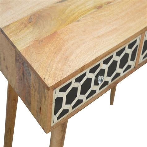 Bone Inlay Console Table dropshipping | Artisan furniture UK