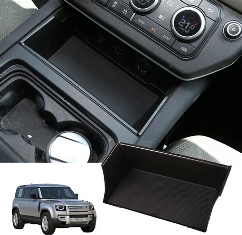 DIYUCAR ABS Interior Center Console Box Storage Box Tray Organizer For