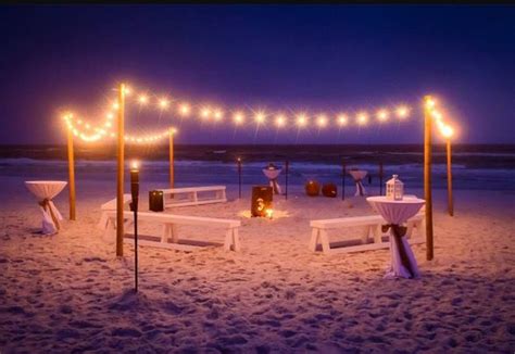 Bonfire reception on the beach | Beach bonfire wedding, Beach bonfire ...