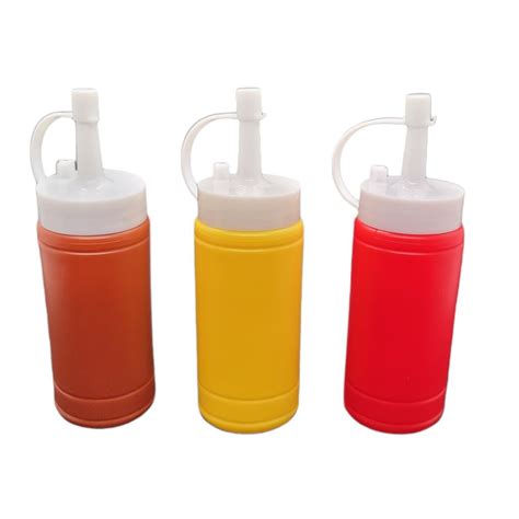 Handy Housewares 3 Pc Squeezable Picnic Condiment Mini 4 Oz Squeeze