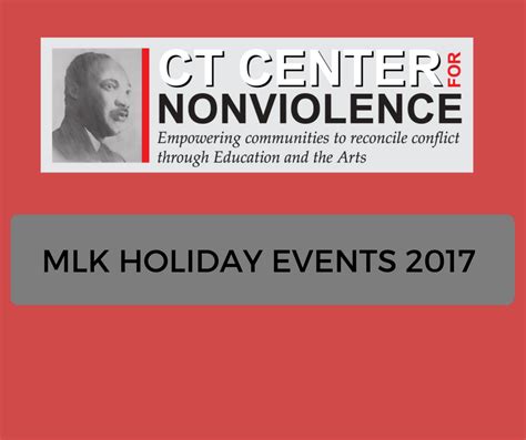 MLK 2017 Holiday Events - CT Center for Nonviolence