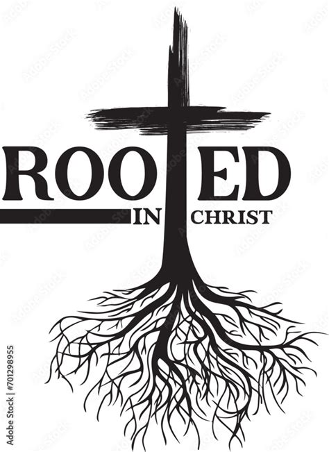 Rooted In Christ Svg Christian Svg Dxf Png Christian Quote Svg