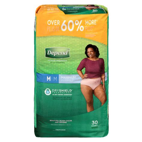 Depend Fit Flex Incontinence Underwear For Women Maximum Absorbency