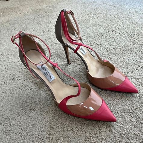 Jimmy Choo Shoes Jimmy Choo Nude And Pink Heels Poshmark