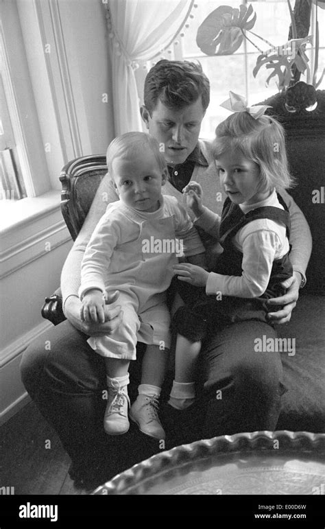 Edward ted kennedy with his children edward moore kennedy hi-res stock ...