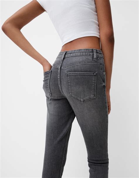 Super High Waist Skinny Jeans Bsk Teen Bershka